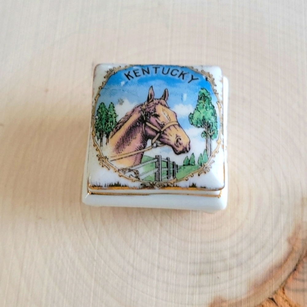 Mini Vintage Kentucky Trinket Box